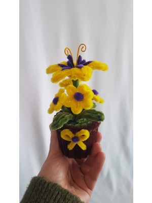 Badem Hediyecilik Dekoratif Küçük Disney Rapunzel Saksı Çiçeği – Ev ve Ofis Için Hediyelik