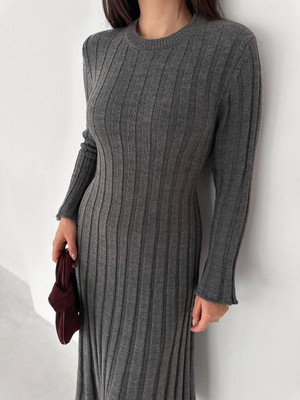 Noa Noa Fitilli Uzun Triko Elbise