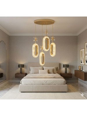 Işıltı Avize Power 4'lü Ledli Sarkıt Avize