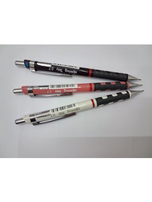Rotring Tikky Mekanik 0,7mm 3lü (Siyah Gül Kurusu Beyaz)