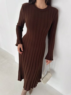 Noa Noa Fitilli Uzun Triko Elbise