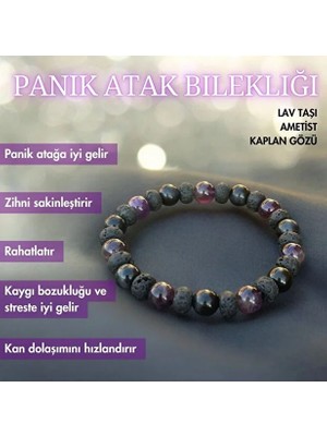Bonicce Panik Atak Bilekliği - Gerçek Doğal Taş Bileklik