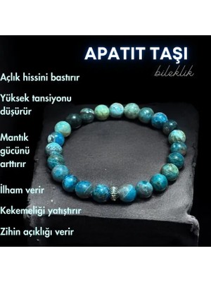 Bonicce Apatit Taşı Gerçek Doğal Taş Bileklik