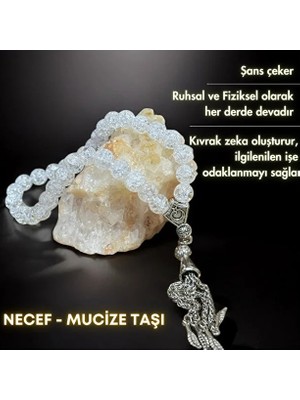 Bonicce Şans Tesbihi - Necef Taşı Gerçek Doğal Taş Tesbih
