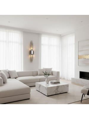 Elizim Home Lighting Elara Ledli Krom Şarjlı Aplik