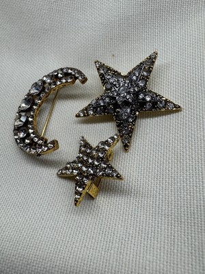 Zr Ay Yıldız Broş Set