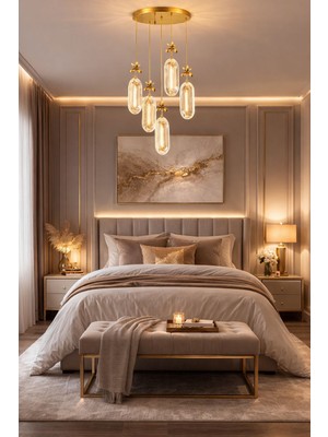 Işıltı Power 5'li Ledli Sarkıt Avize