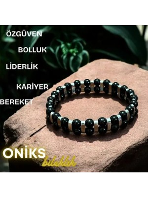 Bonicce Özgüven Bilekliği - Oniks Gerçek Doğal Taş Bileklik