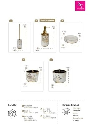 Pucutun Eleanora Seti 5 Parça