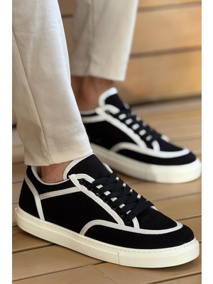 Northal MN2505 - Keten Erkek Ayakkabı Siyah - Beyaz