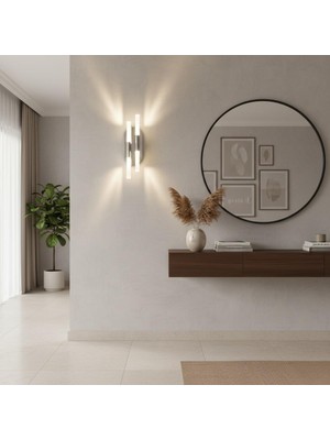 Elizim Home Lighting Linea 2 Ledli Krom Şarjlı Aplik