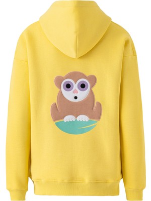 Beynlab Unisex Tarsier Hoodie Sarı