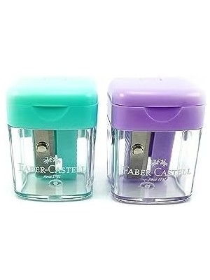 Pucutun Castell Minibox Kalemtıraş 2 Parça, Blister Kartlı, Çeşitli Renkler, FCC584601