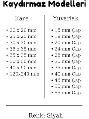 Pucutun Siyah Keçe 72 Adet 1,5 cm Daire Yapışkanlı, Masa, Koruma Yuvarlak Siyah Keçe