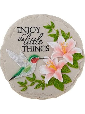 Pucutun - Bahçe Dekoru - Sinek Kuşu Basamak Taşı - Bahçe Için Dekoratif Taş