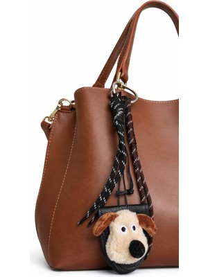 Oria Peluş Köpek Figürlü Çanta Charmı & Anahtarlık