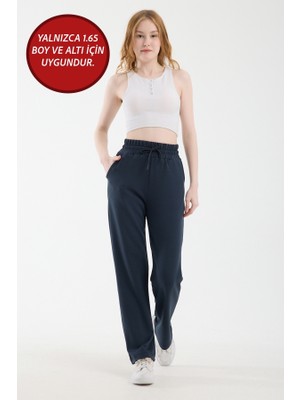 Warasiva Kadın Füme Düz Paça Bel Bağlamalı Modal Kumaş Eşofman Altı ( 1.65 Boy ve Altı Için Uygundur)