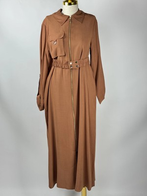 Nuss Kiremit Renk Elbise