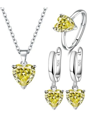 Waves And Pebbles Kolye Küpe Yüzük Seti