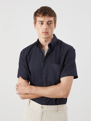 Lc Waikiki Yeni Sezon Regular Fit Kısa Kollu Gabardin Erkek Gömlek