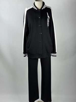 MY312 Siyah Renk Kuş Detaylı Takım