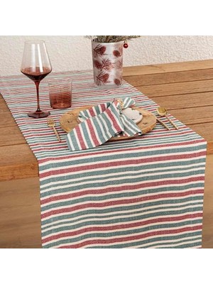 Pucutun Bande Runner 50X180 cm Ekru/yeşil