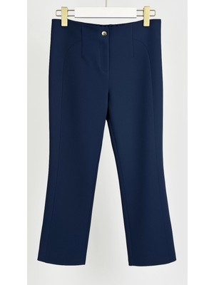 Sentez Lacivert Renk Milano Boru Paça Pantolon