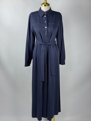 Nuss Lacivert Renk Elbise