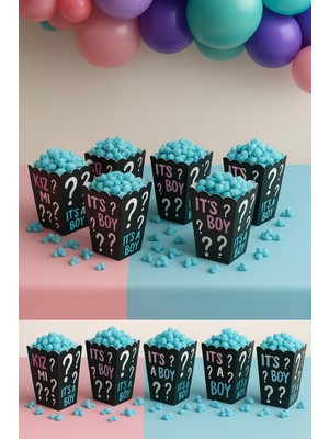 Dodomar Mısır Kutusu Cinsiyet Belirleme Partisi Pop Corn 8 Li Cinsiyet Partisi Malzemesi