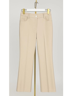 Sentez Renk Ispanyol Paça Pantolon