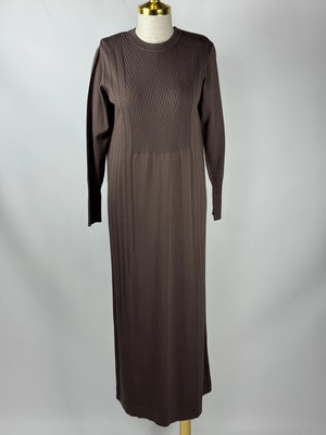 Nuss Kahve Renk Triko Elbise