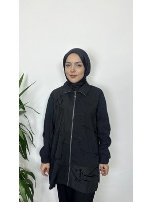 Nuss Siyah Renk Tesettür Kap