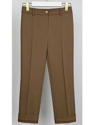 Sentez Kahve Renk Nevyork Duble Paça Pantolon