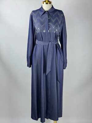 Nuss Denim Renk Elbise