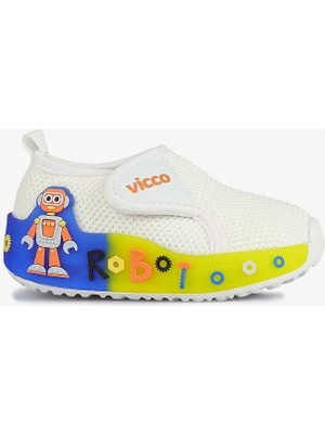 Vicco Jeli Işıklı Unısex Günlük Ayakkabı Beyaz/orange 19-21 Numara