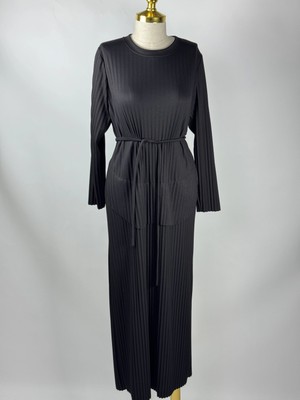 MY312 Siyah Renk Piliseli Elbise