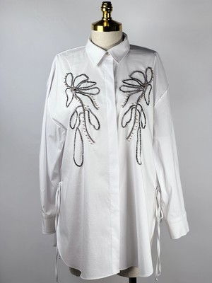 Ghisa Beyaz Renk Tunik