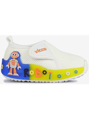 Vicco Jeli Işıklı Unısex Günlük Ayakkabı Beyaz/orange 19-21 Numara