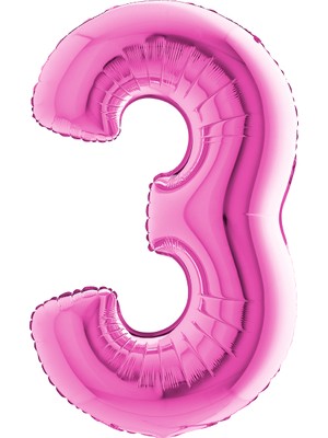 Dodomar 5 Rakam Folyo Balon Pembe 40INC 100CM