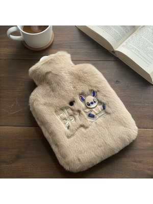 Greathings Mutlu Robot Hayvan Figürlü Peluş Sıcak Su Torbası 1 Lt – Yumuşak Kılıf, Uzun Süre Sıcak Tutan Termal Su Torbası