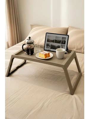 Evle Katlanır Laptop Sehpası Yatak Koltuk Üstü Çalışma ve Kahvaltı Masası