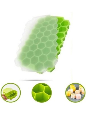 Greathings 37 Bölmeli Slikon Petek Şeklinde Buz Kalıbı