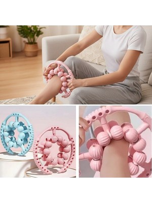 Greathings 20 Tekerlekli Ayarlanabilir Bacak ve Kol Masaj Aleti – 360° Tam Daire Derin Doku Kas ve Lenfatik Masaj Silindiri