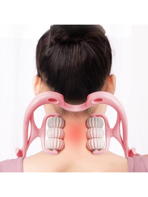 Greathings Çok Fonksiyonlu Manuel Altı Tekerlekli Boyun Masaj Aleti