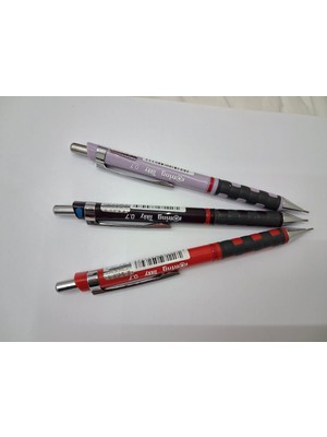Rotring Tikky Mekanik 0,7mm 3lü (Lila Kahverengi Kırmızı)