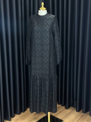 Nuss Siyah Renk Elbise