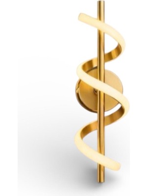 Elizim Home Lighting Burgu Ledli Gold Şarjlı Aplik