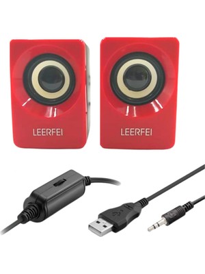 Greathings N62 1+1 Multimedia USB ve Jacklı Mini Hoparlör Yüksek Stereo Ses Sistemi