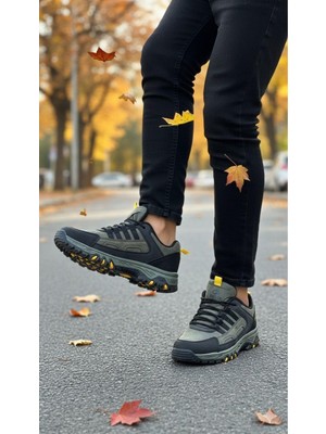 Homiro Erkek Su Geçirmez Ortopedik Outdoor Ayakkabı - Haki