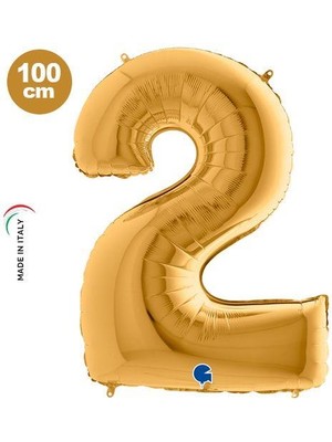 Dodomar 2 Rakam Folyo Balon Gold 40INC 100CM